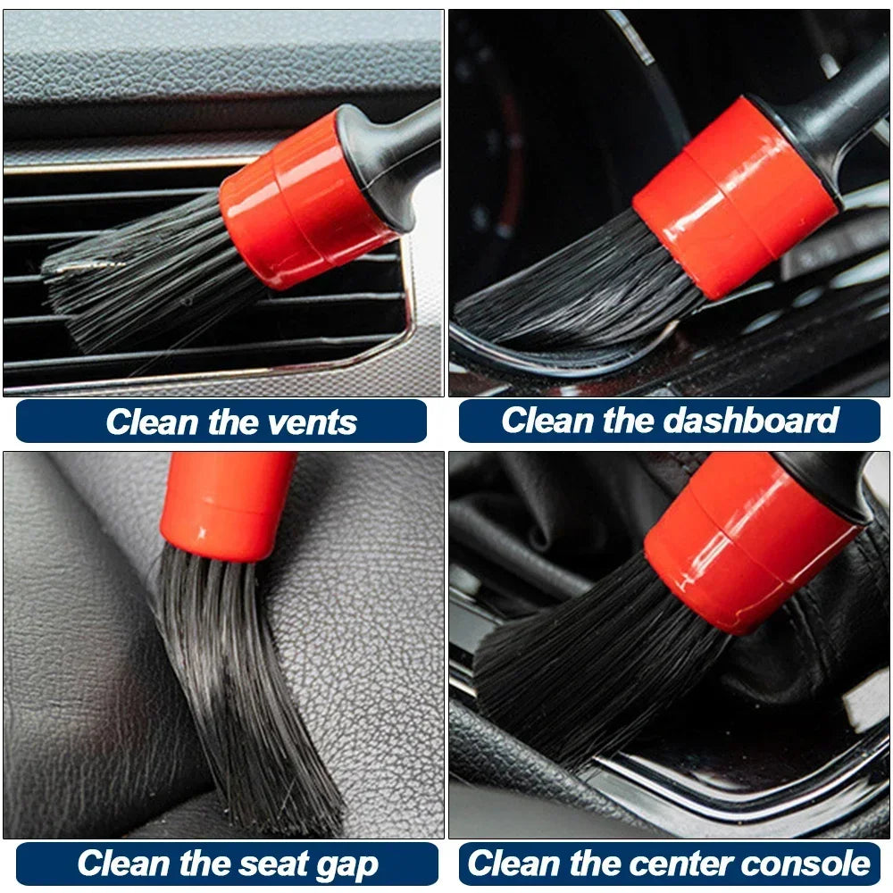New Car Detailing Cleaning Kit Car Washing Brushes Sponges Towels for Car Air Vents Rim Clean Dirt Dust Wash Tools