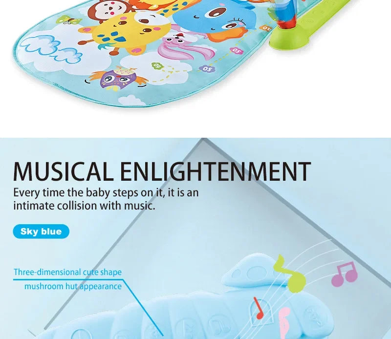 New Selling Baby Toys Music Pedal Piano 0-1 Year Old Newborn Piano Game Pad Christmas Gift Mother and Child Supplies