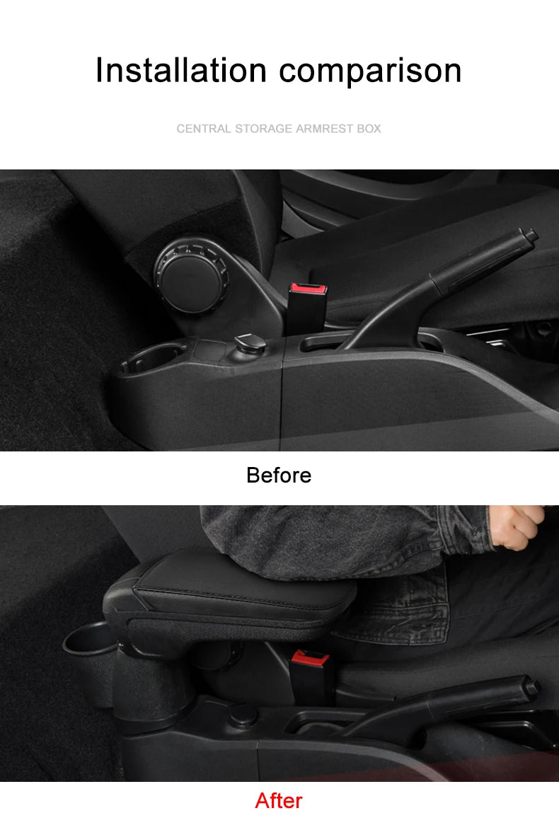 Car Central Control Armrest Storage Box For Mercedes New Smart 453 Fortwo Forfour Car Accessories Interior Stowing Tidying