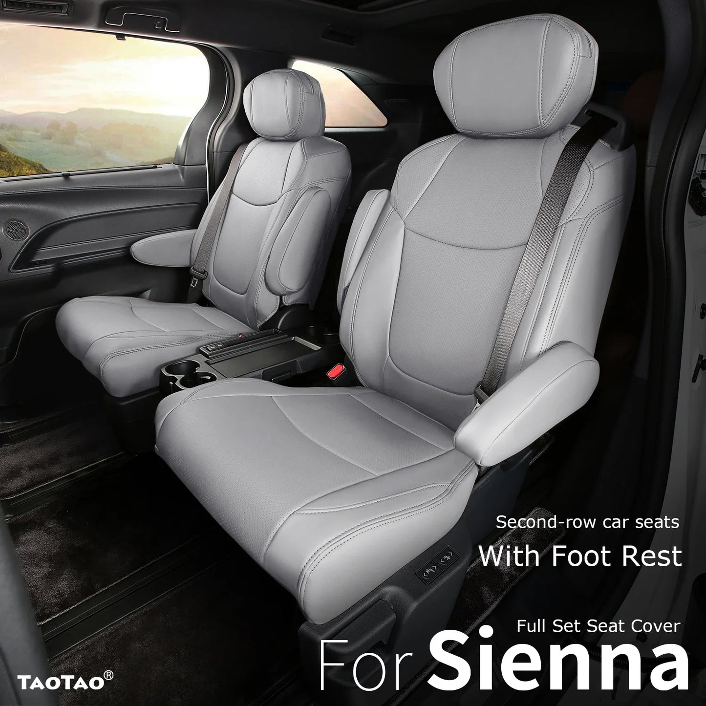 Suitable for Toyota Sienna 2021 2022 2023 2024 car seat covers skin full set truck cover Platinum LE XLE XSE Woodland 7/8 seat