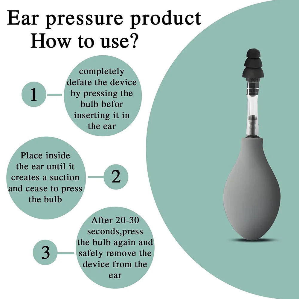 Ear Pressure Tool Portable Ear Pressure Relief Suction Device Wih 3 Si ...