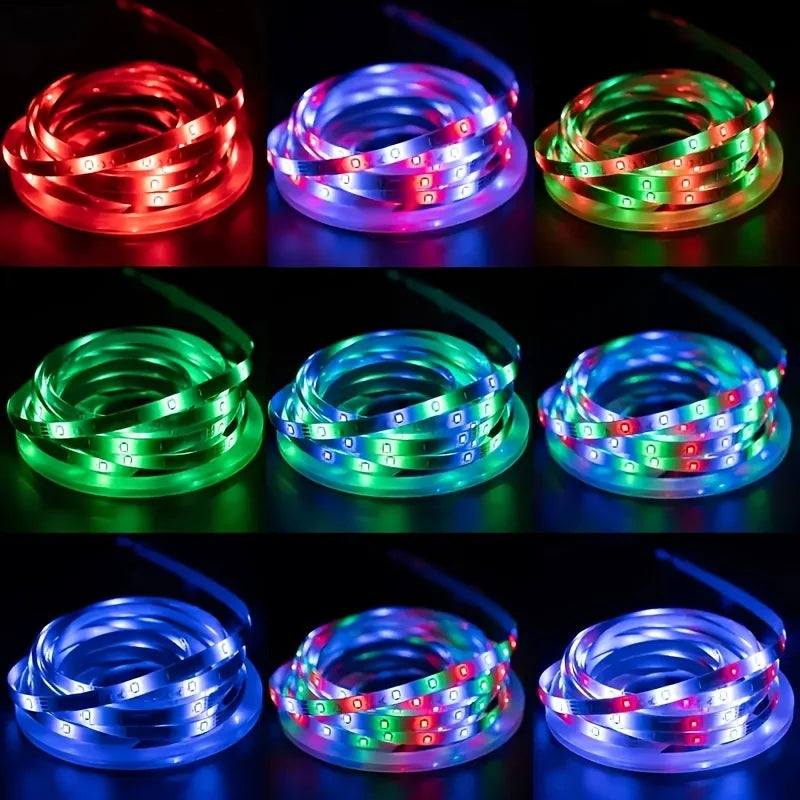 RGB 2835 LED Strip Light Bluetooth App Smart Control  Flexible Diode Tape Ribbon TV Desktop Backlight Music Sync Decor For Home