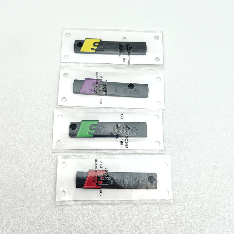 3D ABS Sline Logo S Line Emblem Car Fender Badge For Audi A1 A2 A3 A4 A5 A6 A7 Q2 Q3 Q5 Q7 Q8 S3 S4 S5 S6 S7 TT S Line Sticker