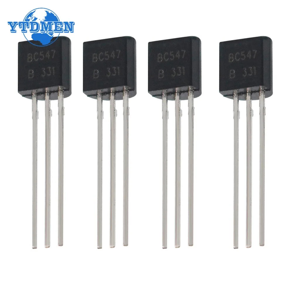 BC547 Transistor BC547B TO-92 NPN 45V 0.1A - Atvparts Èlectronique BC547 Transistor BC547B TO-92 NPN 45V 0.1A - Atvparts Èlectronique