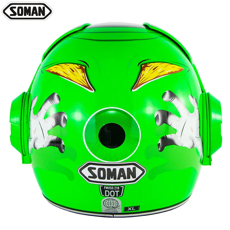 Flip up Motorcycle Helmet Ironman Verspa Street Full Face Casco Moto Cruiser Chopper Cafe Racer Capacetes
