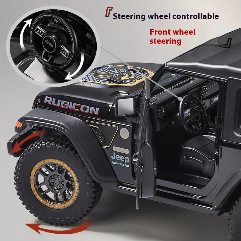 1 18 Scale Jeep Wrangler Alloy Model Car Toy with Sound Light Effect NairoMarket