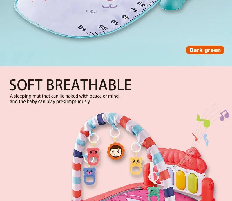 New Selling Baby Toys Music Pedal Piano 0-1 Year Old Newborn Piano Game Pad Christmas Gift Mother and Child Supplies