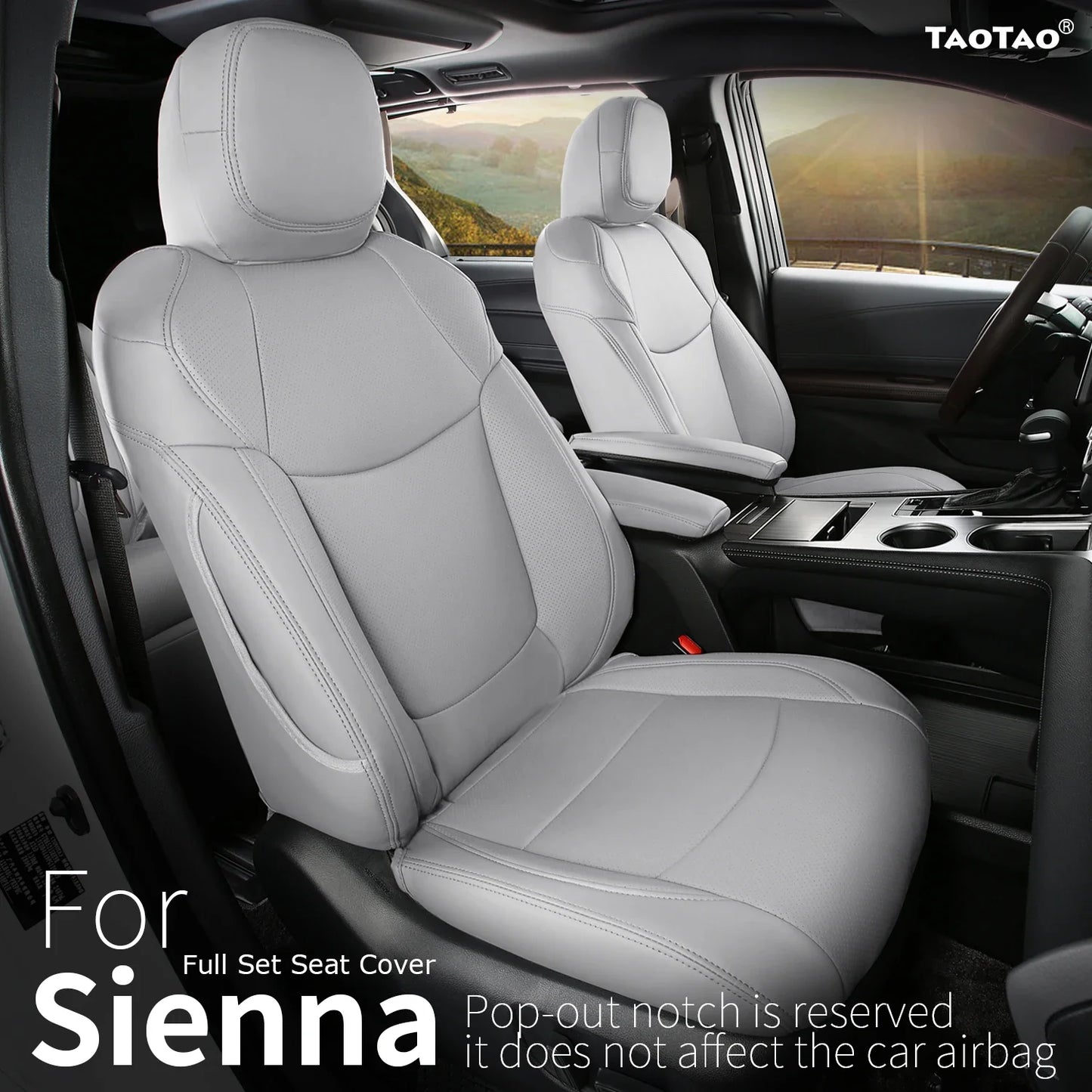 Suitable for Toyota Sienna 2021 2022 2023 2024 car seat covers skin full set truck cover Platinum LE XLE XSE Woodland 7/8 seat