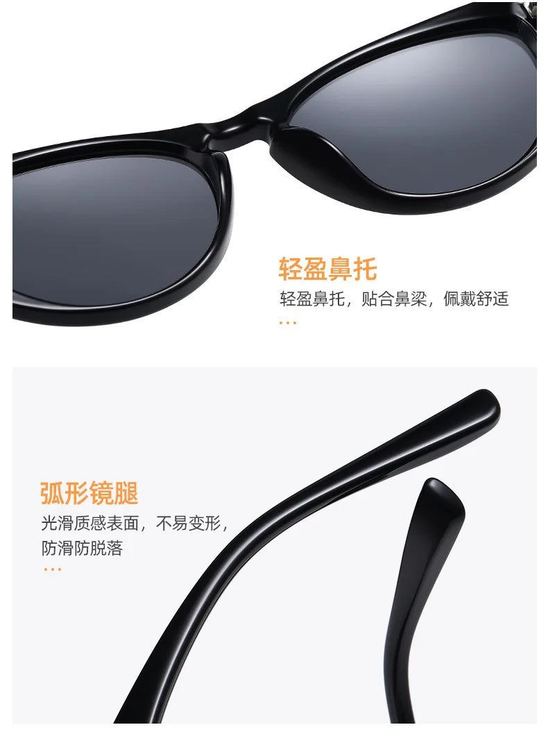 New Vintage Cateye Sunglasses Woman Sexy Retro Small Cat Eye Sun Glasses Brand Round Colorful Eyewear for Female Oculos De Sol