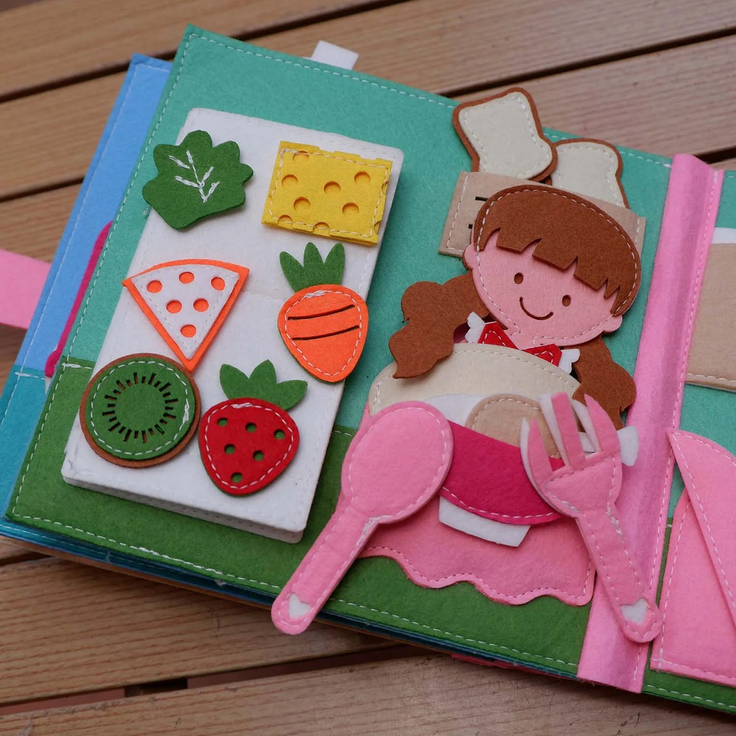 Toddlers Montessori Toys Busy Board Farm Animal Scene Storytelling Activity Toy Quiet Book Felt Activity Educational Sensory Toy
