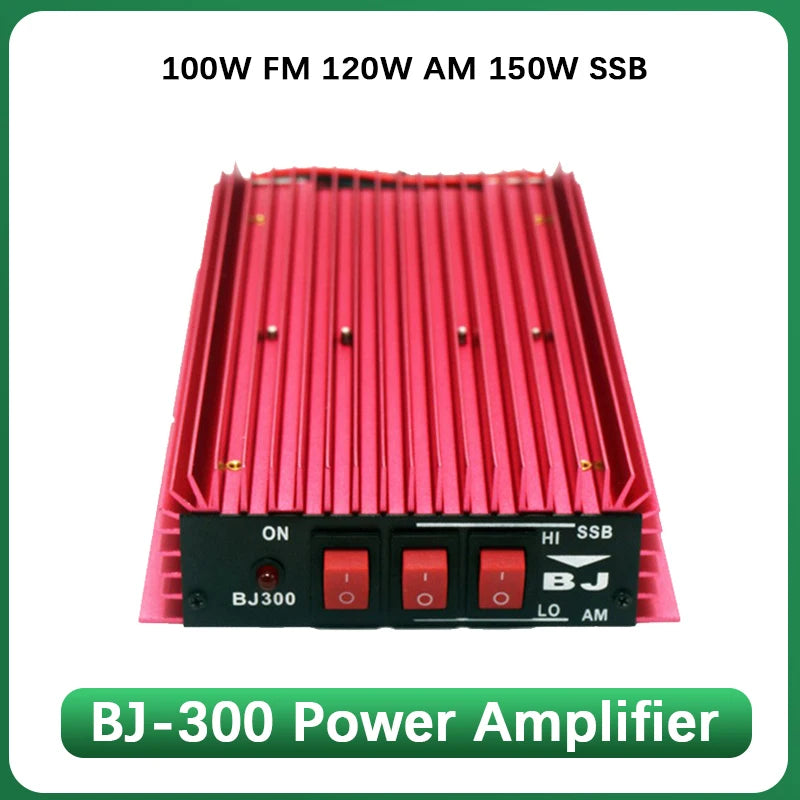 Amplificateur Puissance CB Asyduey 300W - 3-30MHz FM/AM/SSB - 12-14V Pour Radio Communication Longue Portée