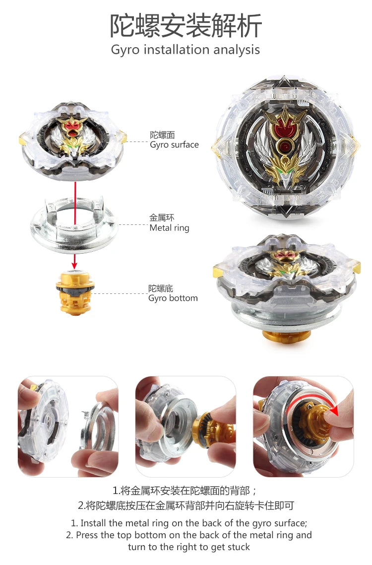 Burst Bey DB B-192 Greatest Raphael Bey Metal Battle Top Spinning Toy Gyro Gift