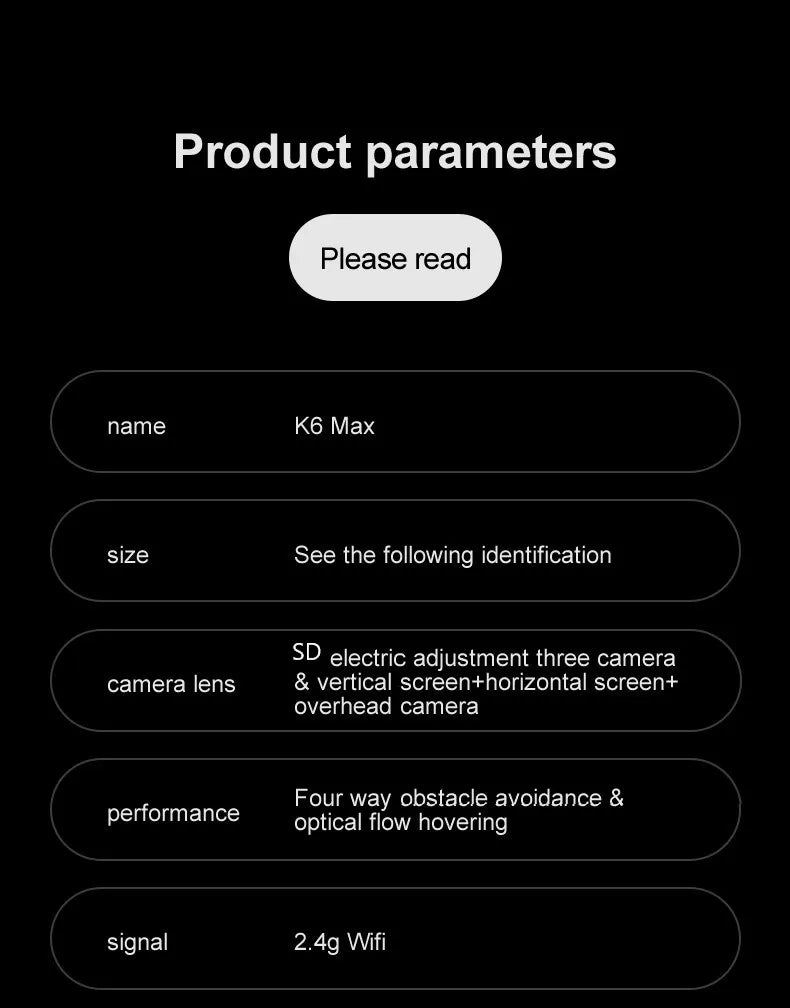New K6 Max RC Drone 8K Professional Three Cameras Optical Flow Four-way Obstacle Avoidance Aerial Photography Quadcopter