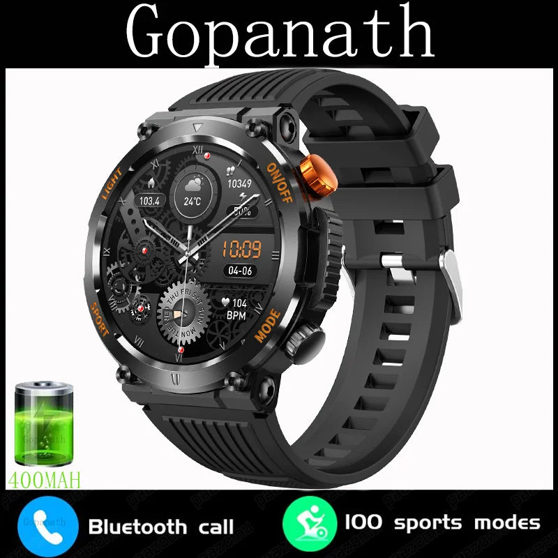2024 New Compass Watch For Men Smart Watch Sports Fitness Watch IP67 Waterproof Smartwatch Men Bluetooth Call Full Touch Screen