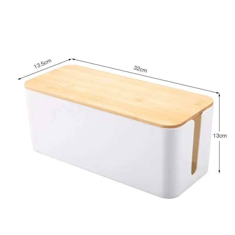1 PC Wire Storage Box Power Plug Board Wire Boxes Socket Data Cable Ju ...
