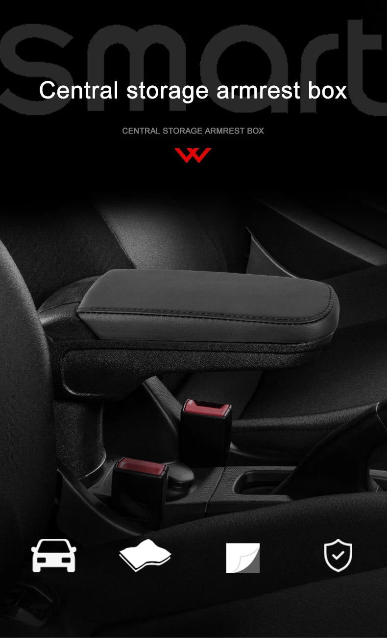 Car Central Control Armrest Storage Box For Mercedes New Smart 453 Fortwo Forfour Car Accessories Interior Stowing Tidying