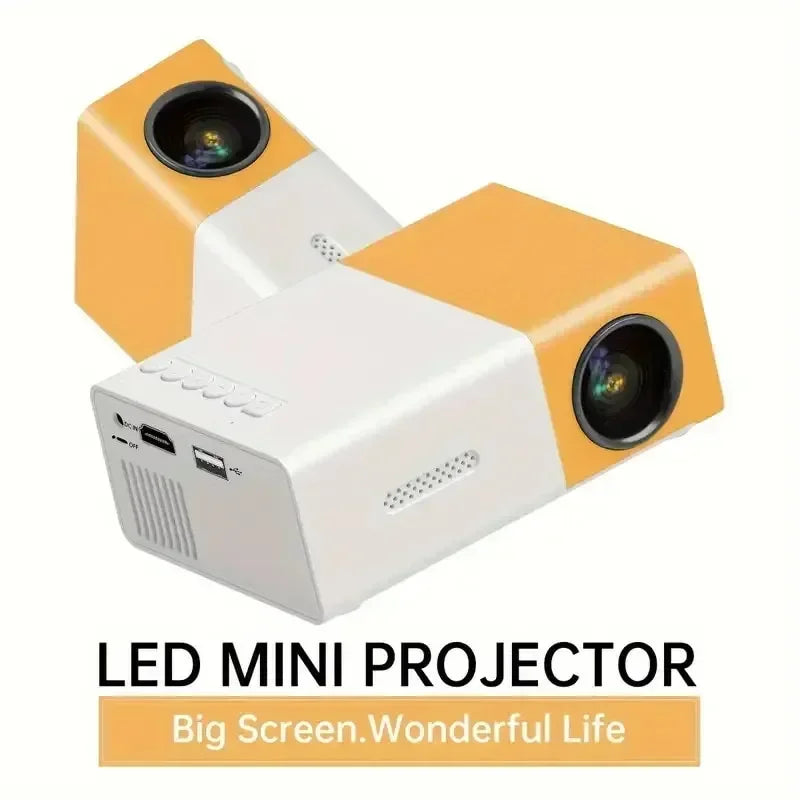 YG300 MINI Projector Portable Home Theater Smart TV Laser Beamer 3D Cinema LED Videoprojector for 4k 1080P Movie Via HD Port