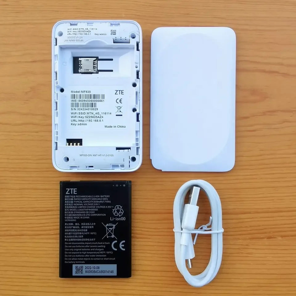 Global Version Unlocked ZTE MF935 4G LTE Mobile WiFi Router Cat4 150Mb ...