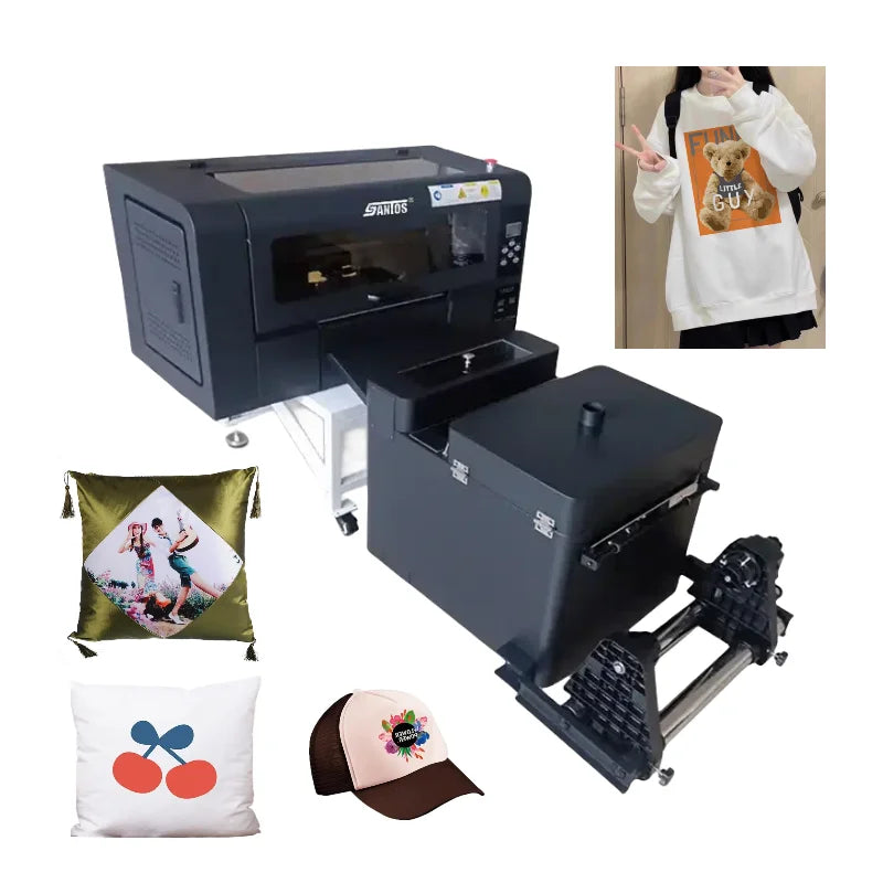 wholesale price 30cm dtf printer T shirt Hoodie heat transfer A3 dtf printing machine with shaking OVEN