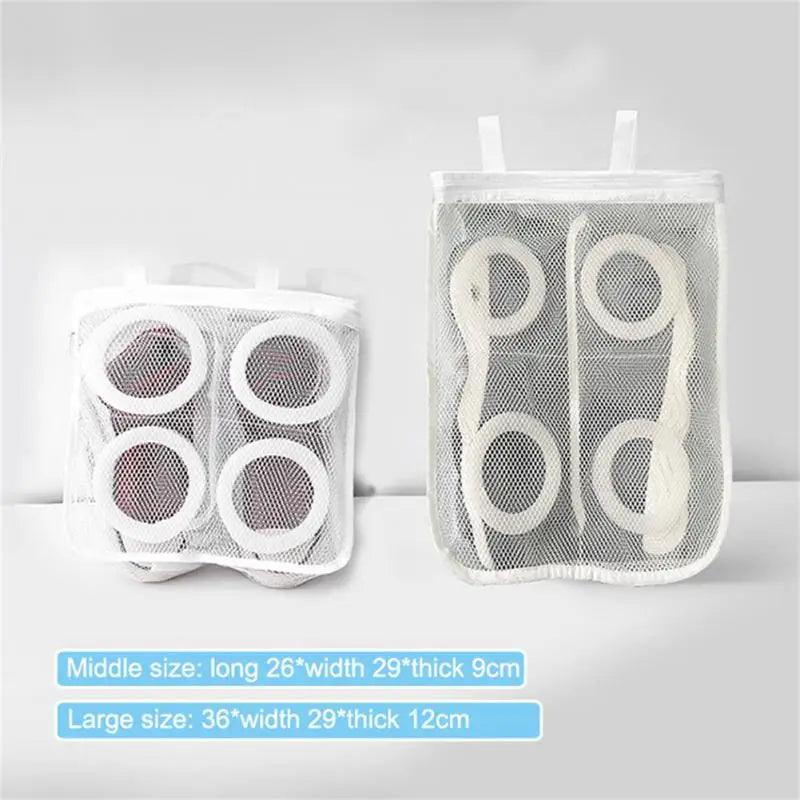 Washing Machine Shoes Bag Travel Shoe Storage bags Portable Mesh Laundry bag Anti-deformation Protective Shoes Airing Tools