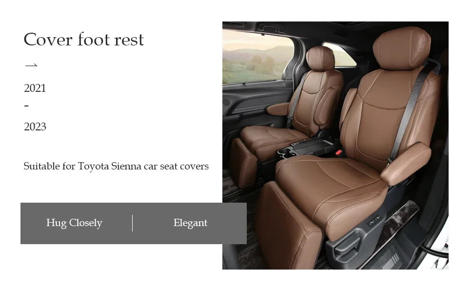 Suitable for Toyota Sienna 2021 2022 2023 2024 car seat covers skin full set truck cover Platinum LE XLE XSE Woodland 7/8 seat