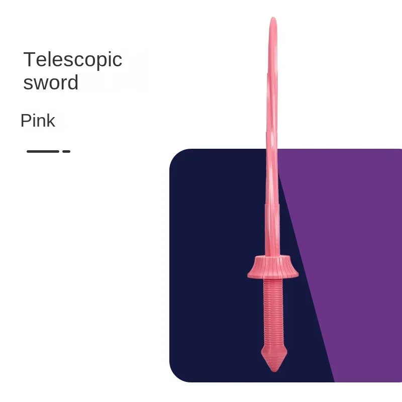 3pcs Katana 3d Printing Spiral Sword Gravity Retractable Sword Swinging Knife Creative Decompression Model Toy