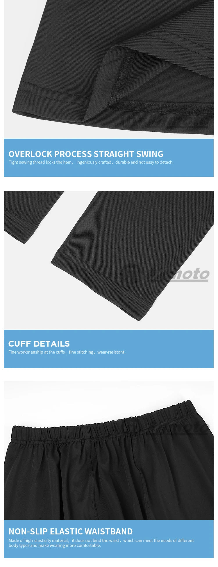 MOTOCENTRIC Motorcycle Underwear Quick-Drying Set Men's Motorcycle Sweat Clothes Base Layers Tight Long Johns Tops & Pants Set