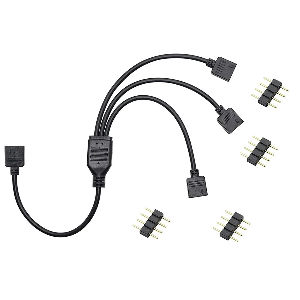 RGB Extended Line 12V AURA 4Pin 5V ARGB 3Needle LED Light Tap Line Mot ...