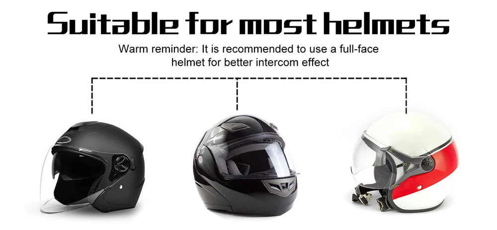 EJEAS V6 PRO+/PLUS Motorcycle Helmet Bluetooth Walkie Talkie 6 Rider Distance 800 Meters Waterproof IP67