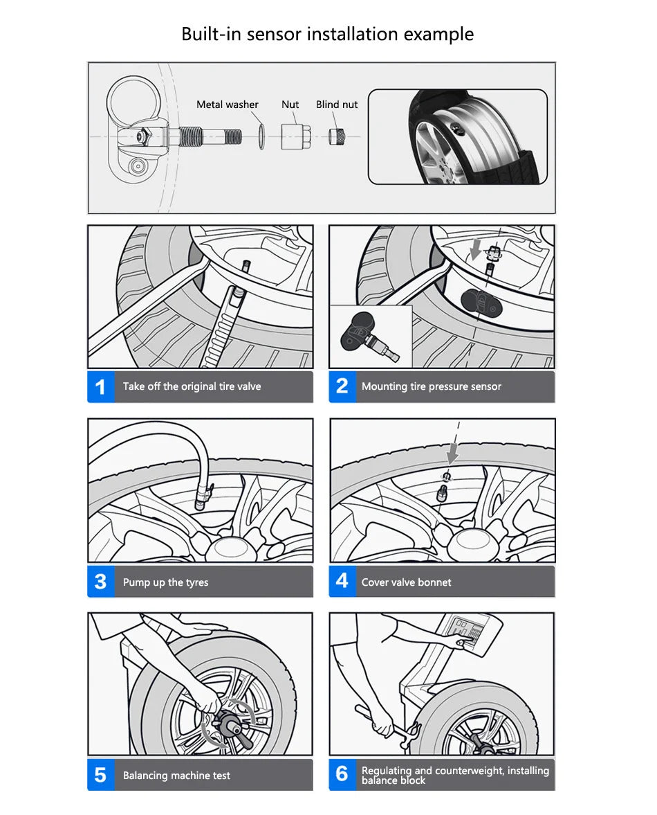 Smart TPMS Car Tire Pressure Alarm Monitor System 4 Sensors Display Solar Intelligent Tyre Pressure Temperature Warning