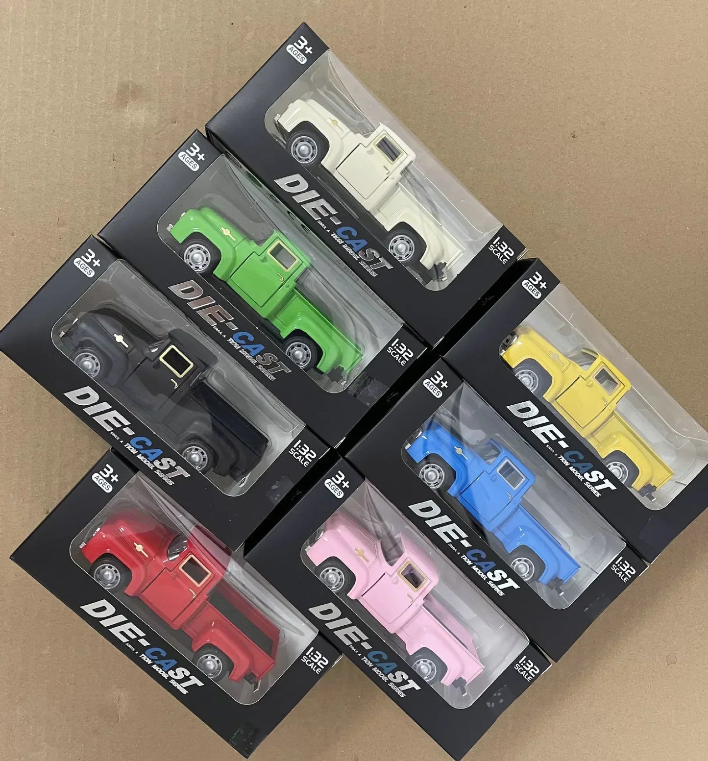 10pcs Hot Vintage Car Red Truck Toy Vintage Car Alloy Pickup Truck Children's Toy Christmas Birthday Christmas Gift New