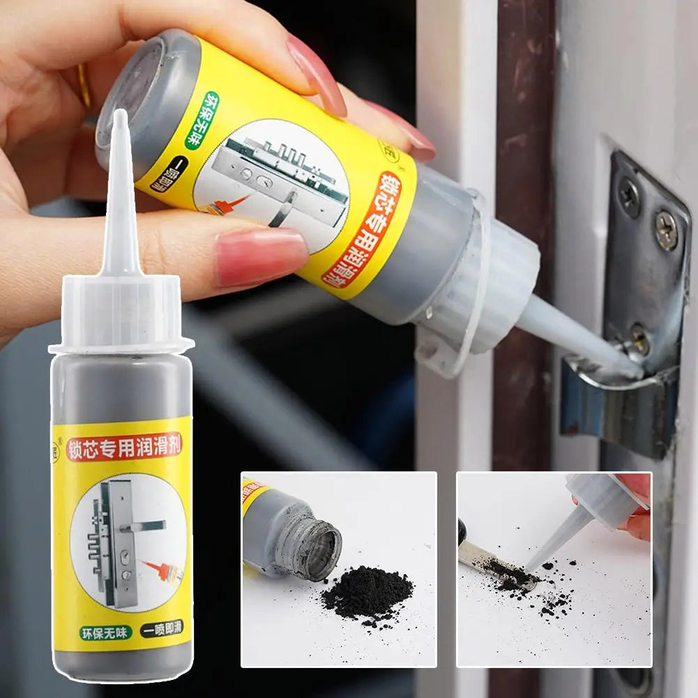60ml Graphite Powder Lubricant Natural Lock Core Keyhole Lubricant Pencil Powder For Window Keys Door Guide Hinge Lock