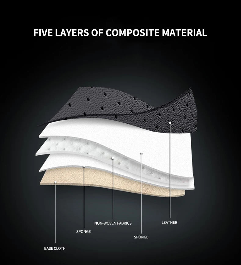 4 Pc Car Seat Covers Full Set Luxury High Quality All Season Universal PU Leather Seat Cover Car