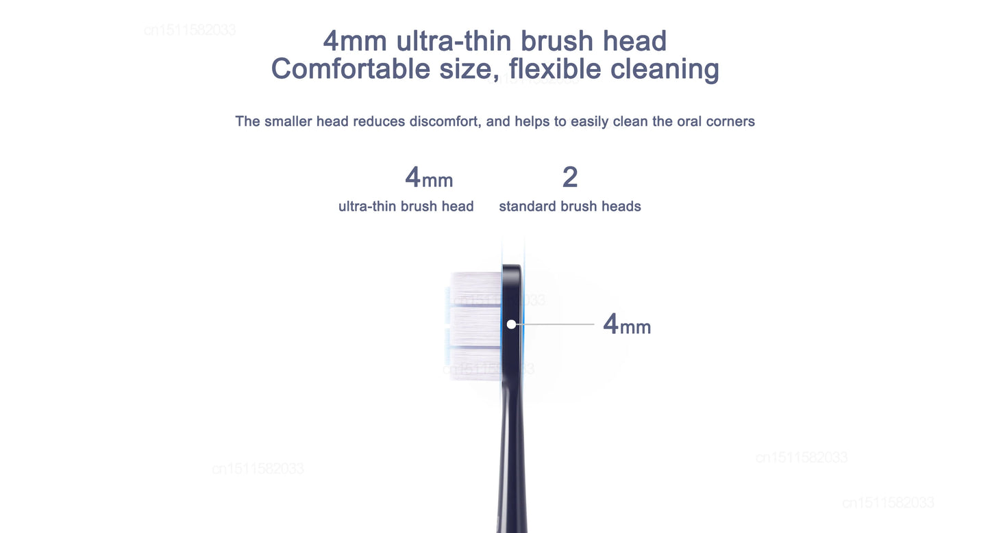 XIAOMI MIJIA T700 Sonic Electric Toothbrush,360° Wireless Charging,3 Modes,Ultrasonic Electric Toothbrushes With 2 Brush Heads