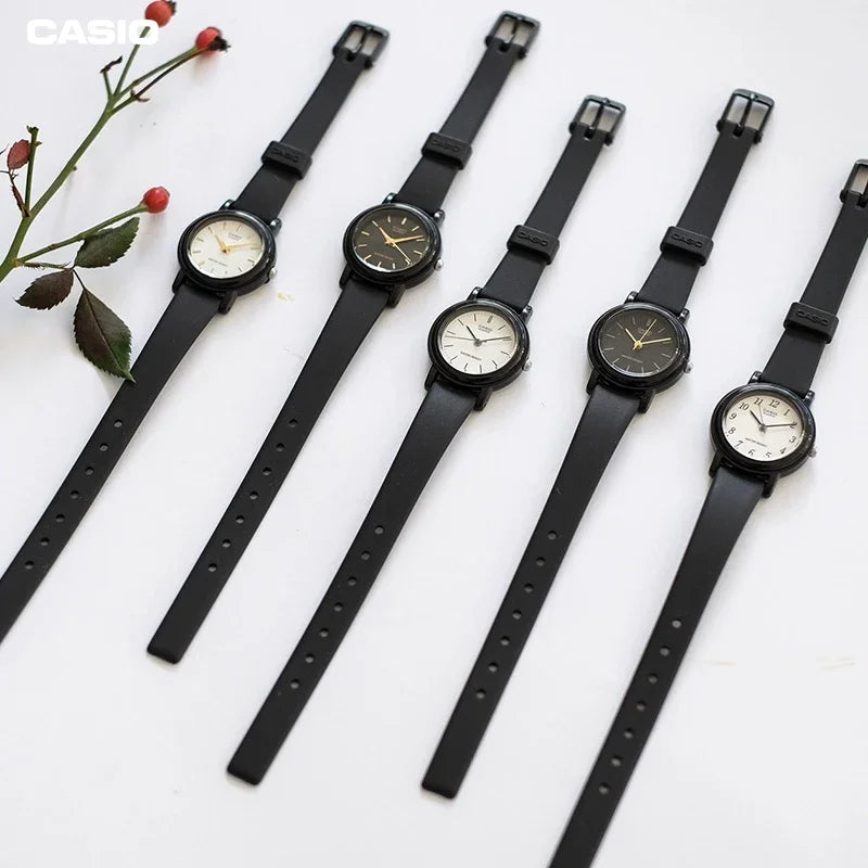 Casio LQ-139AMV/139BMV/139EMV Women's Quartz Watch Waterproof Compact Simple Fine Strap Easy to Read Digital Gift Business Black