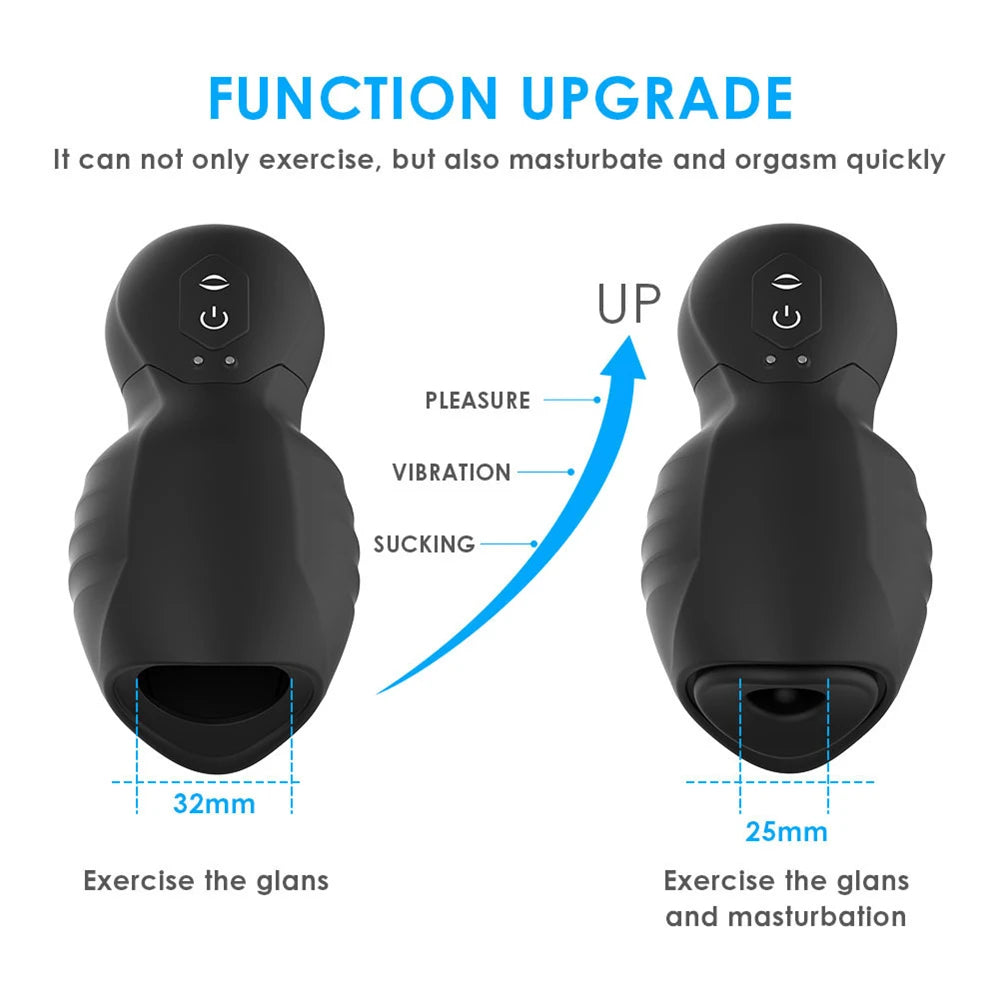 Automatic Male Masturbator Vagina Pussy Sucking Vibration Massager Real Penis Blowjob Masturbation Cup Adult Sex Toys For Men18