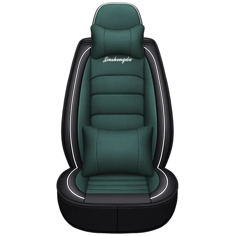 4 Pc Car Seat Covers Full Set Luxury High Quality All Season Universal PU Leather Seat Cover Car