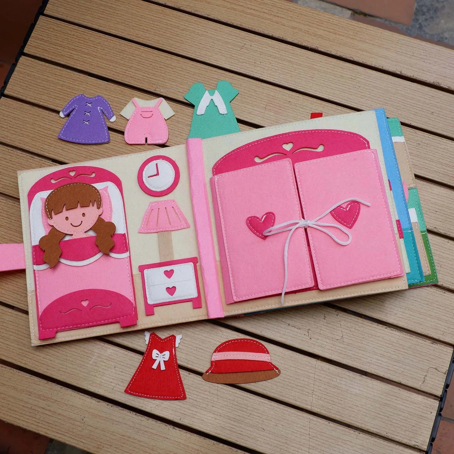 Toddlers Montessori Toys Busy Board Farm Animal Scene Storytelling Activity Toy Quiet Book Felt Activity Educational Sensory Toy