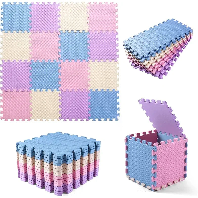 16pcs EVA Foam Rug Floor Mat For Children Thick Baby Play Mat Carpet Puzzle Mats Children Room Activities Mat For Montage 30x30c
