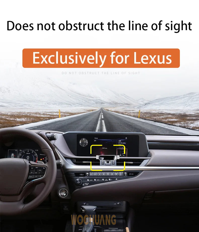 Car Mobile Phone Holder For Lexus RX300 RX350 RX450H 2009-2022  360 Degree Rotating GPS Special Mount Support BracketAccessories