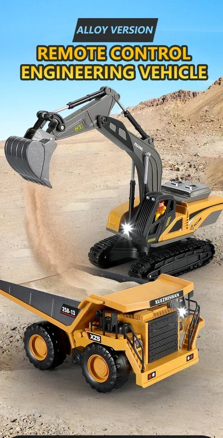 Intelligent remote control excavator dump truck 2.4Gremote control eng NairoMarket