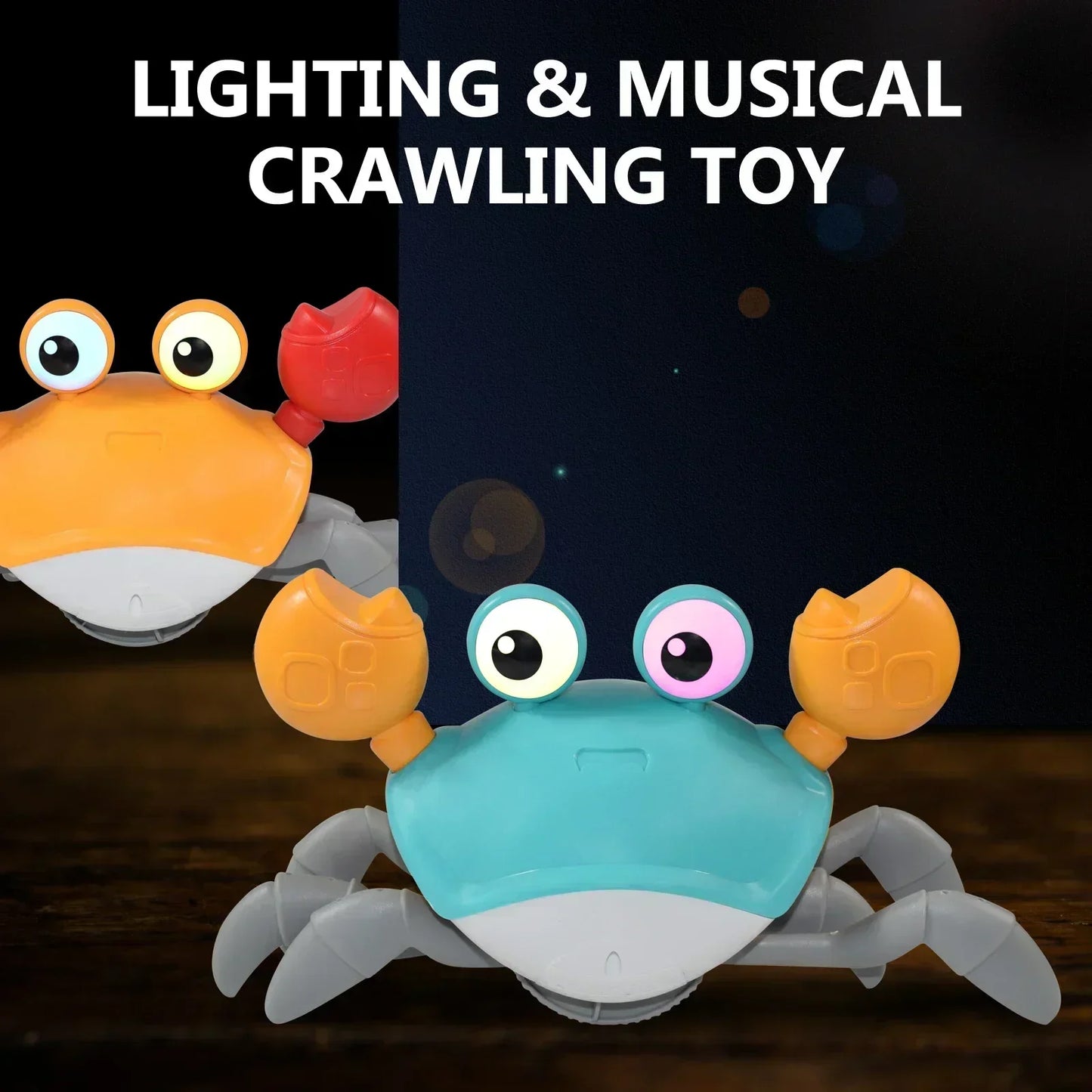 Escape Induction Crab Octopus Crawling Toy Baby Electronic Pets Musical Toys Educational Toddler Moving Toy Kids Christmas Gift