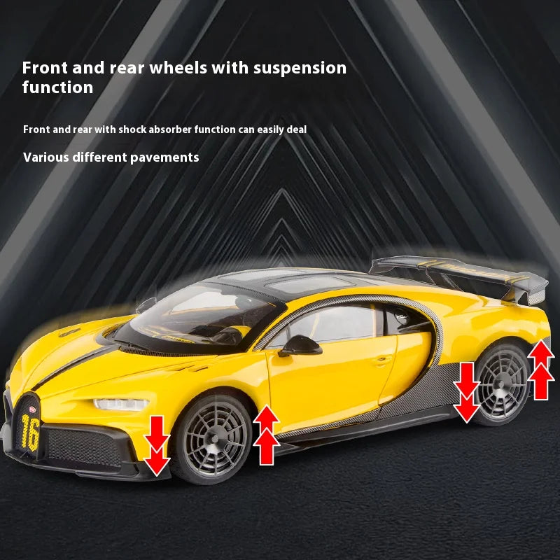 1 18 Scale Bugatti Chiron Alloy Car Model with Lights Sounds Ideal NairoMarket