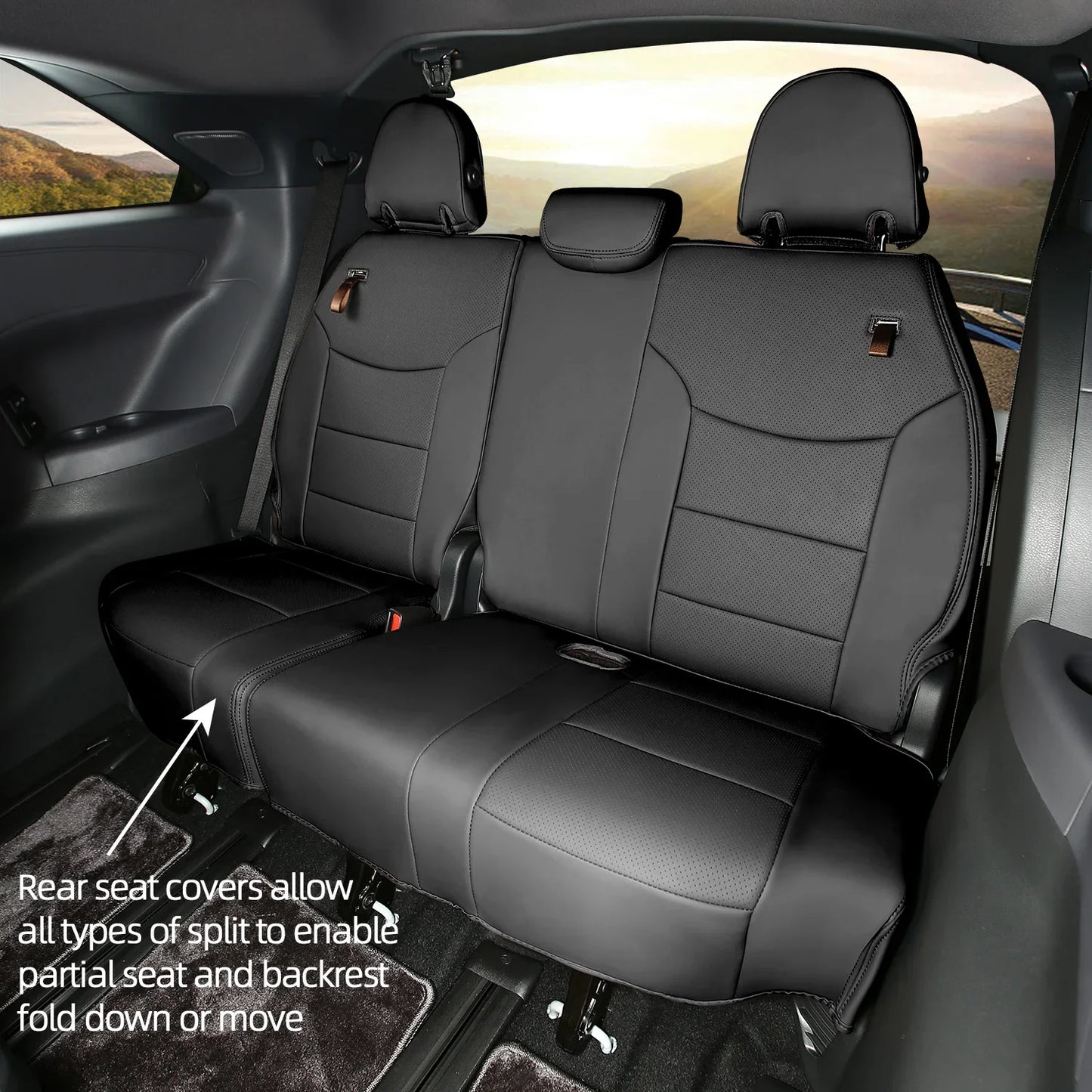 Suitable for Toyota Sienna 2021 2022 2023 2024 car seat covers skin full set truck cover Platinum LE XLE XSE Woodland 7/8 seat