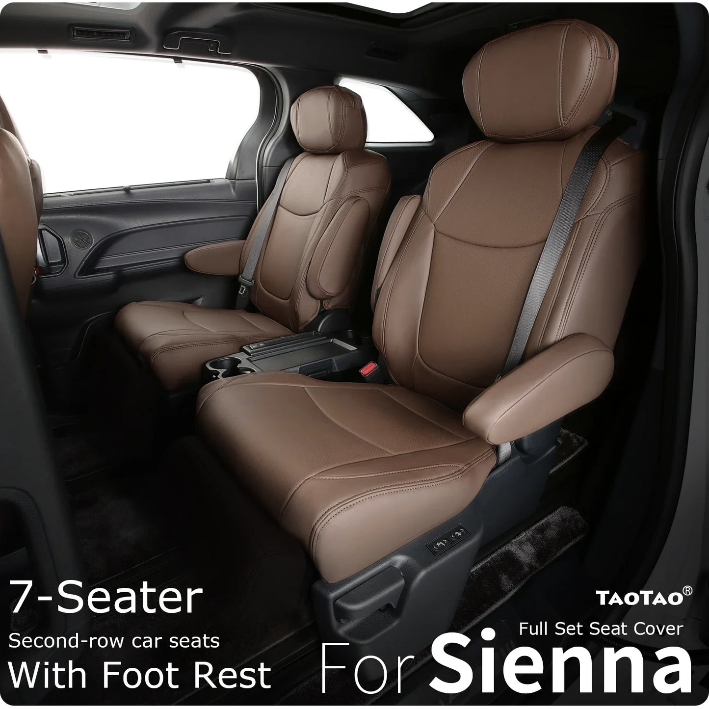 Suitable for Toyota Sienna 2021 2022 2023 2024 car seat covers skin full set truck cover Platinum LE XLE XSE Woodland 7/8 seat