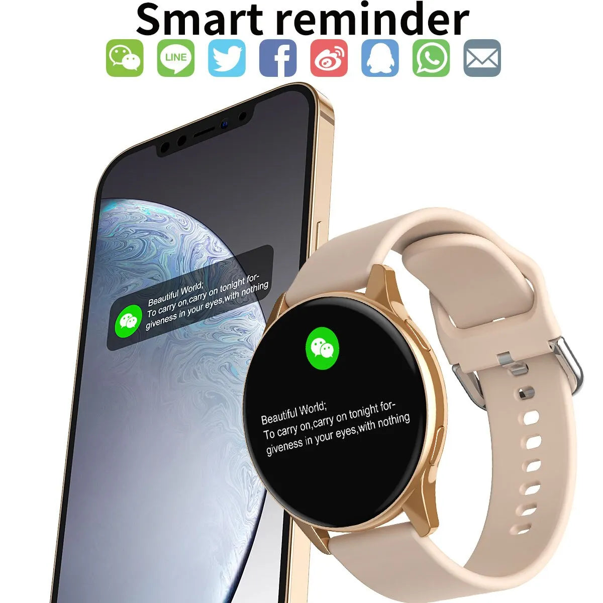 Newest Smart Watch 2024 Full Round Smartwatch Men Bluetooth Call Smart Watch Women Fitness Bracelet DIY Faces IOS Android Phone