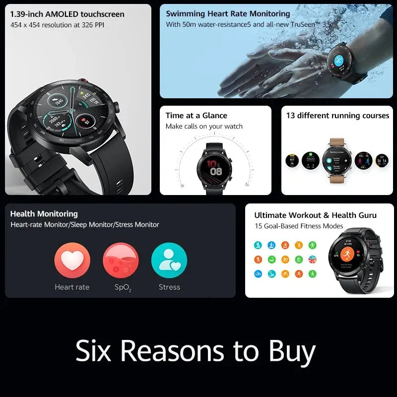 Honor Magic Watch 2 46mm Intelligent Sports Bluetooth Call Music Heart NairoMarket