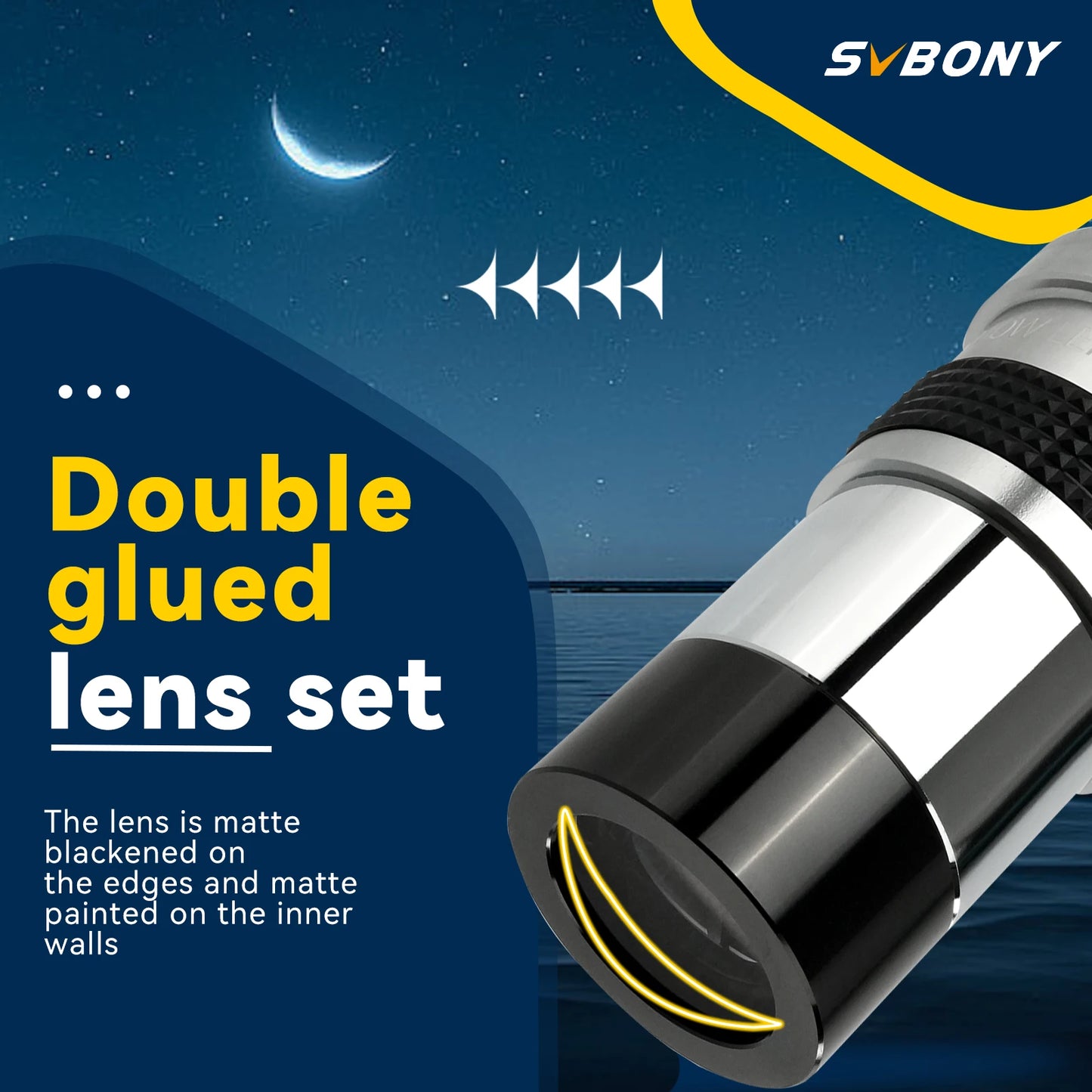 SVBONY SV137 1.25 Inch 2X/3X Barlow Lens Metal Body Fully Multi Coated Telescope Accessory for telescope eyepiece astronomy