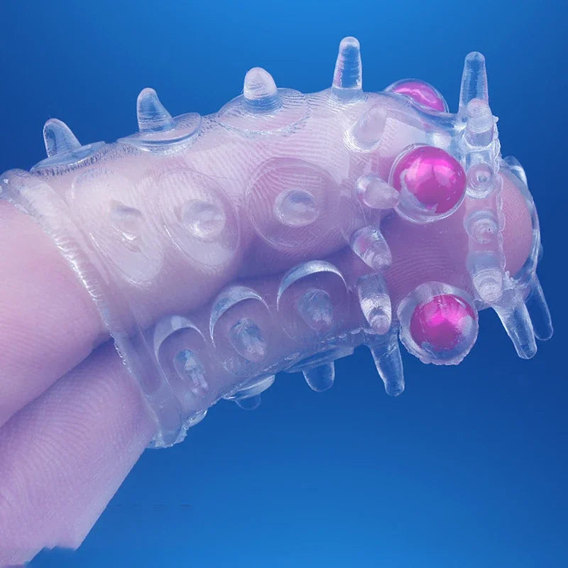 2pcs Penis Rings Condoms Beads Penis Enlargement for Men Sleeve Rubber Sex Toys for Adults Delayed Ejaculation Vagina Stimulator
