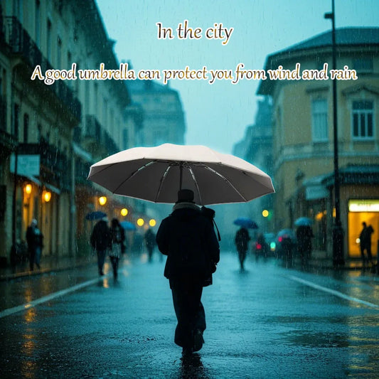 2025 NEW Fully automatic reverse umbrella large men's umbrella folding umbrella women's high-end sun protection umbrella